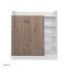 Sideboard mit 8 Regalfächern Weiß-Artisaneiche - 2
