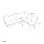 Eckbank 195 x 154 cm Mesilla Braun kurzer Schenkel rechts - 2