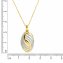 Anhänger mit Kette 585/- Gelbgold bicolor Zirkonia - 2