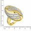 Ring 585/- Gelbgold bicolor Zirkonia - 2