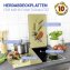 Herdabdeckplatte Universal Mod. Kornblumen, 2er Set, für alle Herdarten geeignet - 2