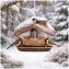 Vogelfutterhaus Nessa Metallic Gold - 2