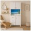 Badschrank Blanca Wellness Motiv Palmen - 2