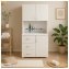 Badschrank Blanca Wellness Motiv Steine - 2