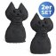 Raumentfeuchter Mod. Katze, 2er Set, schwerer Türstopper - 2