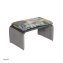 Polsterhocker B/H/T 61 x 34,5 x 40 cm Vance Dreamy Forest Grau - 2