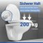 WC Sitz Mod. Secura Comfort, mit 5 cm Sitzerhöhung, belastbar bis 200 kg - 2