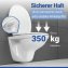 WC Sitz Mod. Gubbio Weiß, stabiler Toilettensitz mit Absenkautomatik - 2
