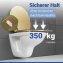 WC Sitz Mod. Aldeno Gold matt, Toilettendeckel aus foliertem MDF - 2