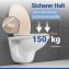WC Sitz Mod. Ottana Beige, Toilettendeckel mit Absenkautomatik - 2