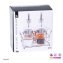 Menage-Set unbefüllt 5 Teile Glas/Metall - 2