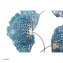 Wanddeko Blue Flower - 2