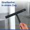 Badezimmerwischer Silikon Mod. Mola Schwarz, Edelstahl ummantelt mit Silikon - 2