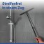 Teleskop Badezimmerwischer Schwarz, mit Doppel-Gummilippe - 2