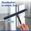 Badezimmerwischer Mod. Mola Silikon XXL Schwarz, extra breite Wischfläche - 2