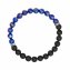 Stretch-Armband Lapis & Onyx 21cm - 2
