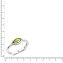 Ring 925/- Sterling Silber glanz rhodiniert Peridot grün - 2
