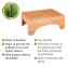 Badschemel Mod. Bambusa aus Bambus, praktischer Tritt - 2