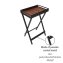 Beistelltisch mit Tablett Mod. Taba , FSC® zertifiziertes Akazienholz - 2