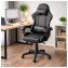 Schreibtischstuhl für Homeoffice Kunstleder Schwarz - 2