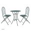 Bistro Sitzgruppe Ivo Metall Tisch mit 2 Stühlen Balkon Set Gartenmöbel - 2