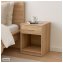 Nachtschrank mit 1 Schublade 2er-Set Nina Sonoma - 2