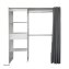 Offene Garderobe mit Vorhang Weiß - 2