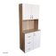 Küchenschrank Weiß/Sonoma Blanca - 2