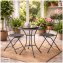 Gartenstuhl 2er-Set Ivo Metall Blau - 2