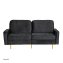 Sofa Sidonie Velvet Schwarz - 2