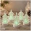 Funkelnder Weihnachtsbaum 6er Set klein mit toller Beleuchtung - 2