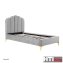 Polsterbett 90 x 200 cm Yoris Grau - 2