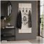 Garderobe Victoire Wandgarderobe Vintage mit 4 Doppelhaken aus Holz 50 x 100 cm - 2