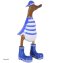 Dekoente Captain Sonnenbrand aus Holz Blau Weiß 25 cm Maritime Dekoration - 2