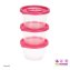 Vorratsdosen-Set, 3-teilig pink - 2