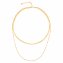 Collier 925 Sterling Silber vergoldet Layering  zweifach Schlangenkette - 2