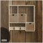 Dekorativer Wandschrank im Shabby Chic Vintage Holzregal mit Schubladen und Haken - 2