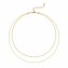 Collier 925 Sterling Silber vergoldet Layering  zweifach - 2