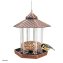 Vogelfutterhaus Nessa Metallic Gold mit Solarpanel - 2