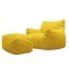 Loungesessel mit Hocker in Gelb - 2