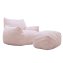 Loungesessel mit Hocker in Rosa - 2