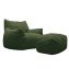 Loungesessel mit Hocker in Grün - 2