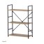 Elio, 3 Ablagen, Stahlgestell, MDF-Böden in Artisaneiche, Industrie-Look - 2