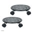 Pflanzenroller Petunia Metall 2er-Set Schwarz - 2