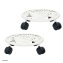 Pflanzenroller Petunia Metall 2er-Set Weiß - 2