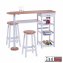 Küchenbar mit 2 Hocker MDF - 2