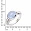 Ring 925 Silber rhodiniert Quarz blau (beh.) - 2