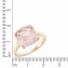 Ring Silber 925 rosé-vergoldet mit echtem Rosenquarz 12mm - 2