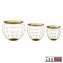 Tisch Set bauchig, 3-teilig Eisen - 2