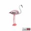 Garten-Figur Flamingo Rosa-Weiß - 2